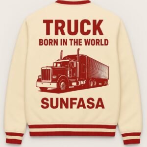 Born in the World Truck Varsity Jacket